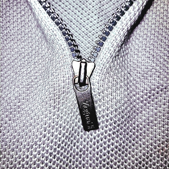 Z Zegna 1/4 zip colorblock sweater - Picture 3 of 4